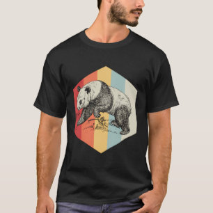 T-shirt Ours Panda Retro