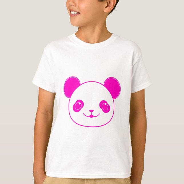 T-shirt Ours panda rose kawaii (Devant)