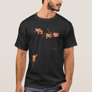 T-shirt Ours Panda Rouge série Pocket Jouer