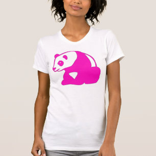 T-SHIRT OURS PANDA T DE ROSES INDIEN
