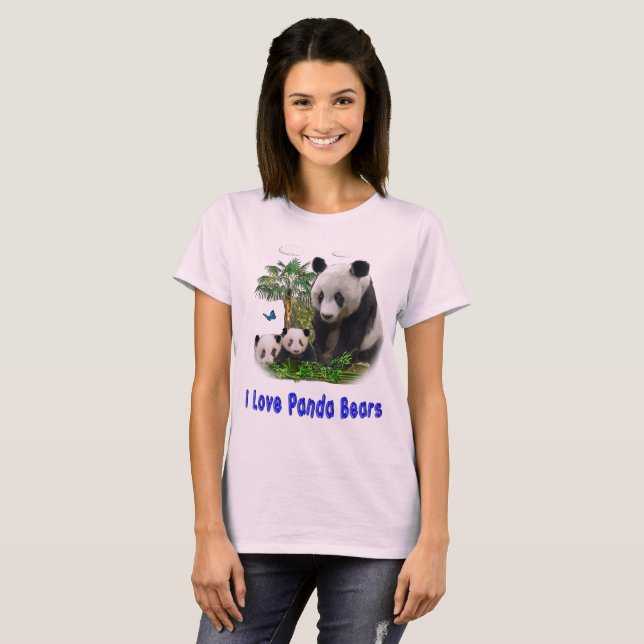 T-shirt Ours Pandas (Devant entier)