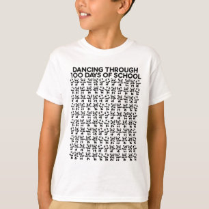 T-shirt Ours Pandas Dansant Durant Les 100 Jours D'école E