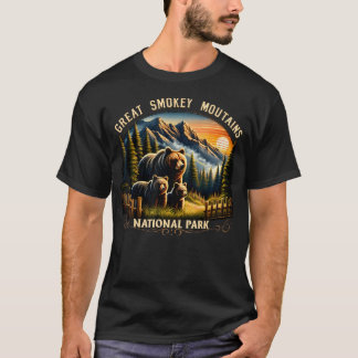 T-shirt Ours Parc National des Grandes Montagnes fumées No
