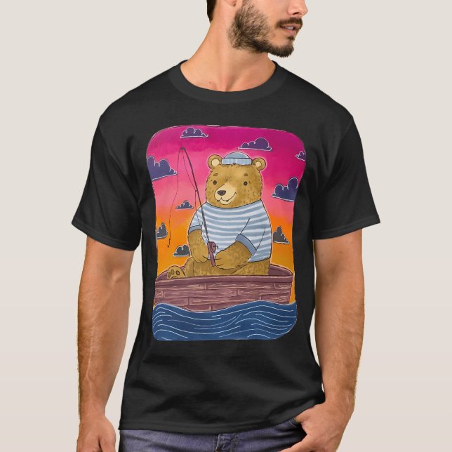 T-shirt Ours Pêcheur (Devant)