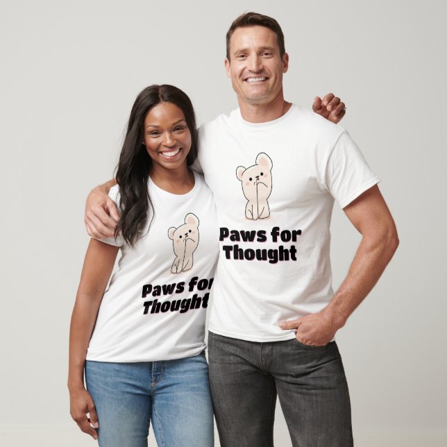 T-shirt Ours pensif adorable (Unisexe)