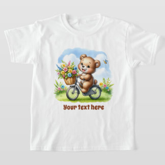T-shirt Ours personnalisable pour filles mignonnes