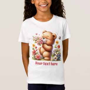 T-Shirt Ours personnalisable pour filles mignonnes
