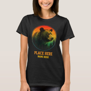 T-shirt Ours personnalisé animal lieu pays souvenir
