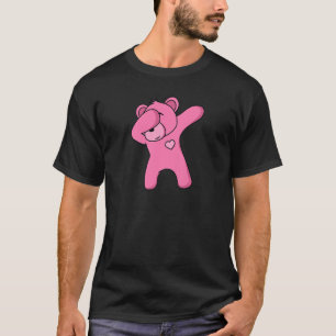 T-shirt Ours Pink Dance Ours Dab Party Dancing Ours Teddy