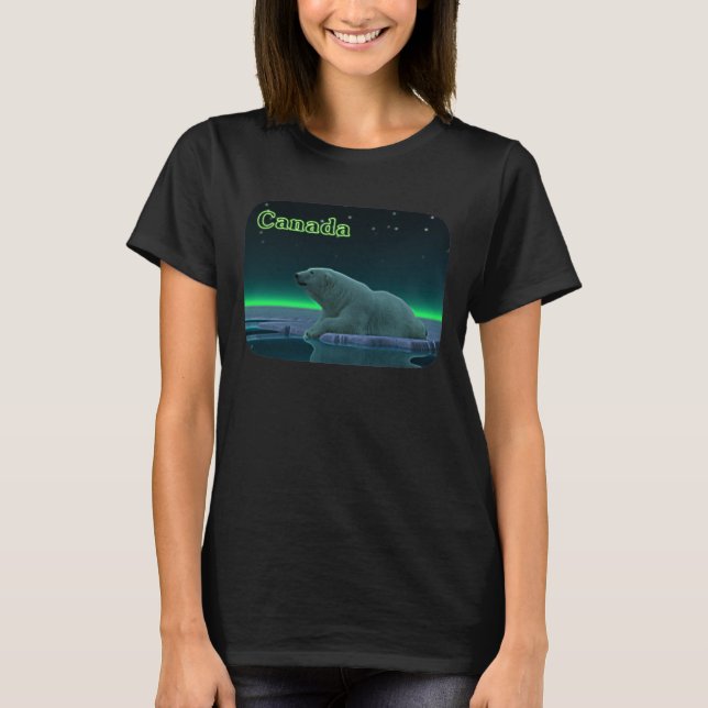 T-shirt Ours polaire à bord de glace (Devant)