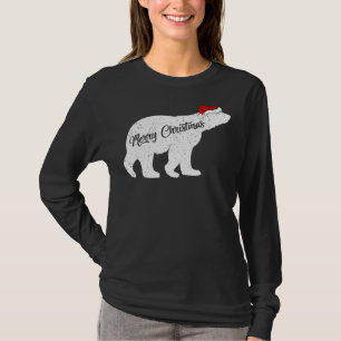 T-shirt Ours polaire Amoureux des animaux Xmas Santa Hat O