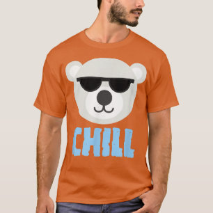 T-shirt Ours Polaire Chillant Dans Les Lunettes De Soleil