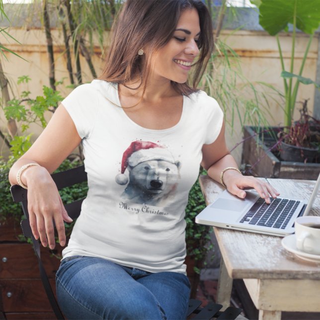 T-shirt Ours polaire de Noël, personnalisable (Créateur téléchargé)