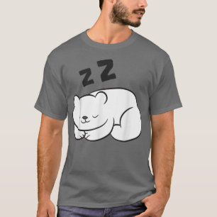 T-shirt Ours polaire Dormir Tiède Ours arctique glacé