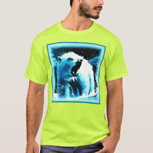 T-shirt "Ours Polaire En Colère" Belle Peinture. Commandez