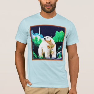 T-shirt Ours polaire en pleine nature. Commandez dès maint