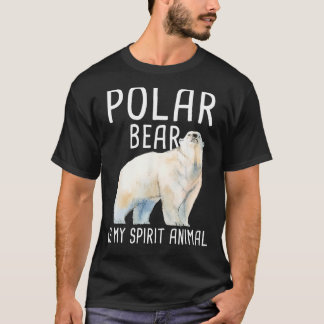 T-shirt Ours Polaire Est Mon Esprit Animal - Faune Ours Zo