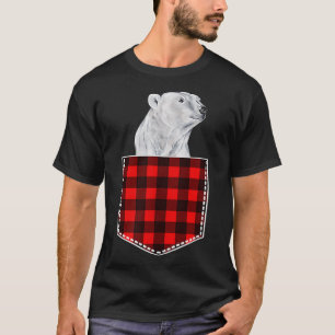 T-shirt Ours Polaire Mignonne En Sortie De Poche