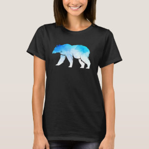 T-shirt Ours polaire Motif géométrique Cool animal Noël