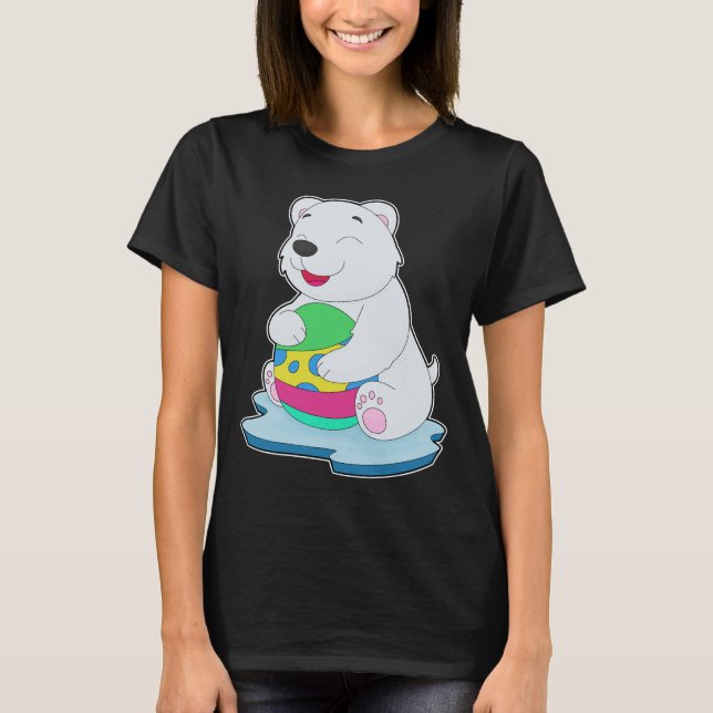 T-shirt Ours polaire OEuf de Pâques (Devant)