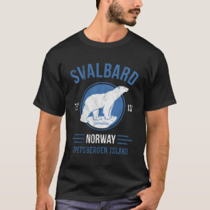T-shirt Ours Polaire Ours Svalbard Ours Spitsbergen Norvèg