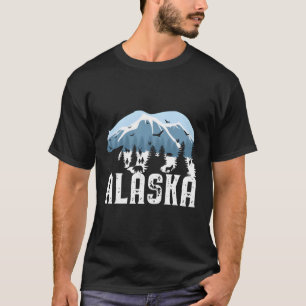 T-shirt Ours polaire Sauvage Animal Snow Mountain Nature A