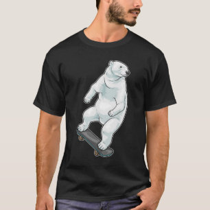 T-shirt Ours polaire Skateur Skateboard