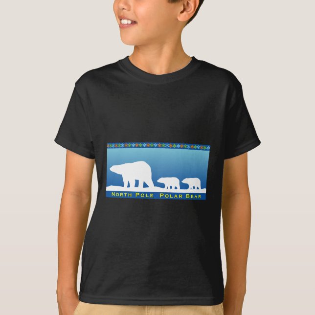 T-shirt Ours polaire sur glace (Devant)