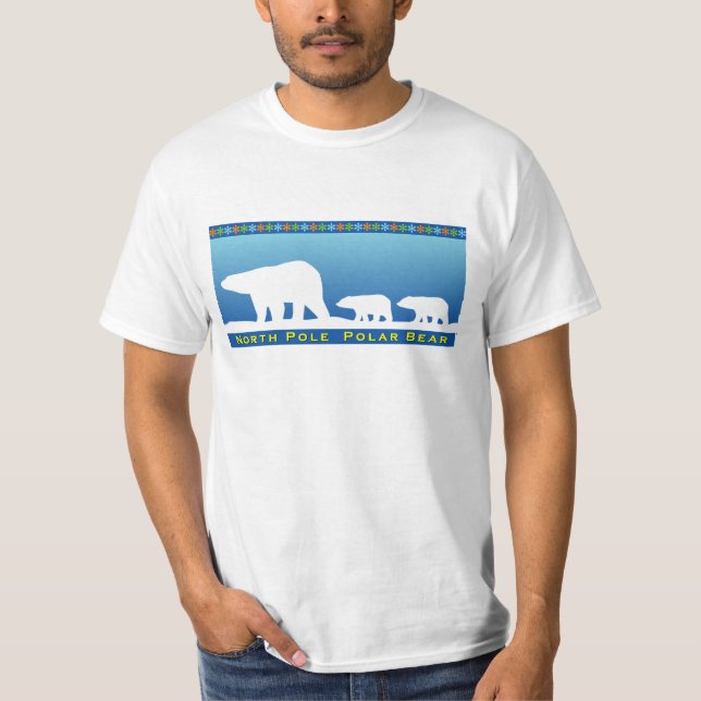 T-shirt Ours polaire sur glace (Devant)