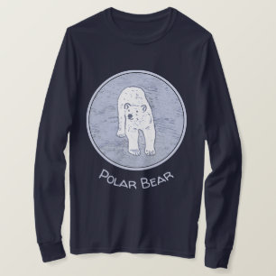 T-shirt Ours polaire sur la peinture sur glace - Art origi