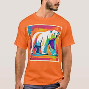 T-shirt Ours Polaire Vibrant