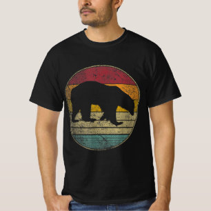 T-shirt Ours Polaire Vintage désorganisé Silhouette rét