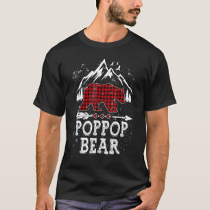 T-shirt Ours Poppop Rouge Pâte de Noël Pyjama Correspondan