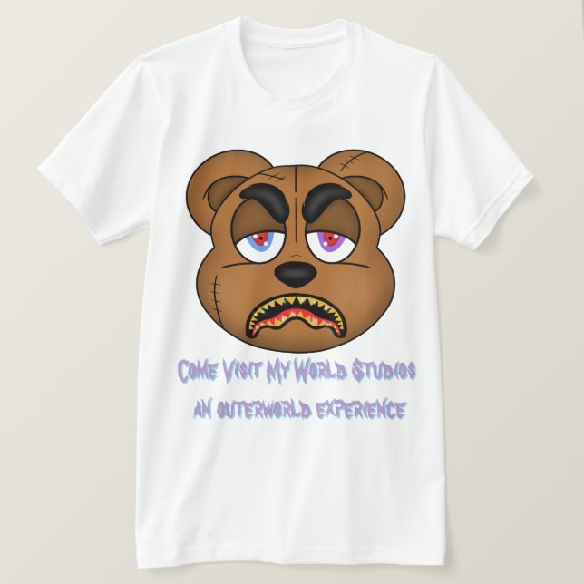 T-shirt ours pourpre (Design devant)