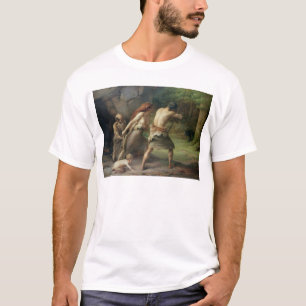 T-shirt Ours préhistoriques de chasse d'homme, 1832