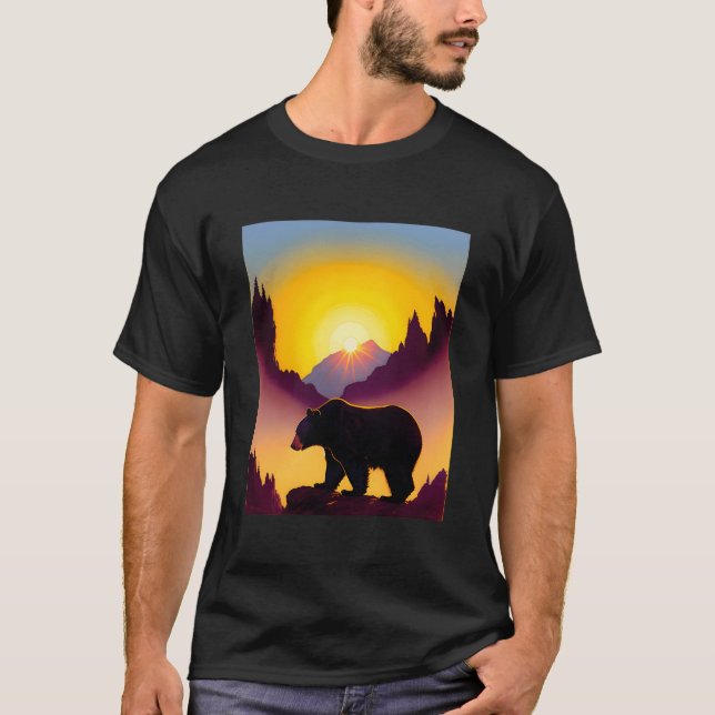 T-shirt Ours profitant de A (Devant)