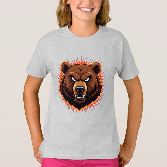 T-shirt Ours puissant – Force brute de la nature (Devant)