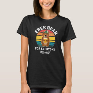 T-shirt Ours qui boit de la bière à boire à boire