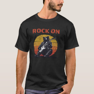 T-shirt Ours qui joue de la guitare cool pour la fête des