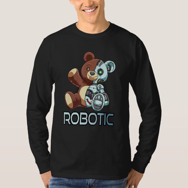 T-shirt Ours Robot Robotique Cuddin Cyborg (Devant)
