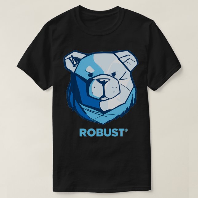 T-SHIRT OURS ROBUSTES COULEUR BLEU (Design devant)