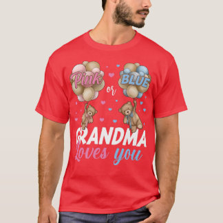 T-shirt Ours Rose Ou Bleu Grand-Mère Vous Aime Révéler Le 