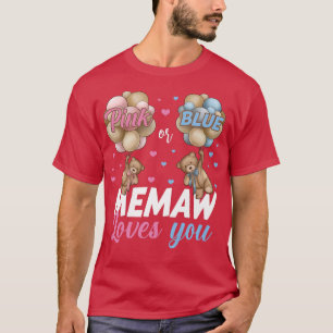 T-shirt Ours rose ou bleu Maw Aime Vous Révéler le genre