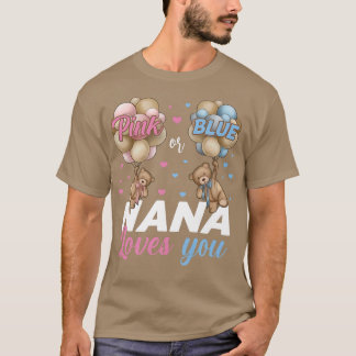 T-shirt Ours Rose Ou Bleu Nana Vous Aime Genre Révéler Pr