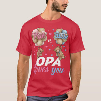 T-shirt Ours Rose ou Bleu OPA vous aime Révélation de genr