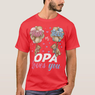 T-shirt Ours Rose ou Bleu OPA vous aime Révélation de genr