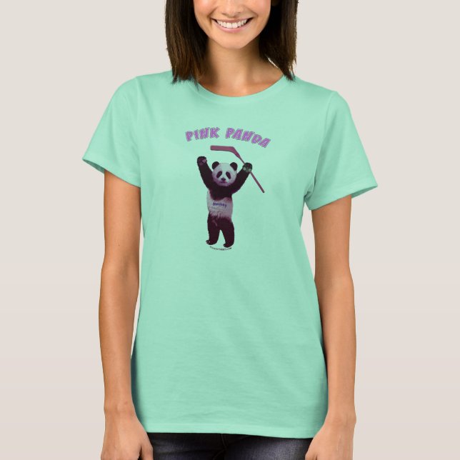 T-shirt Ours rose panda (Devant)