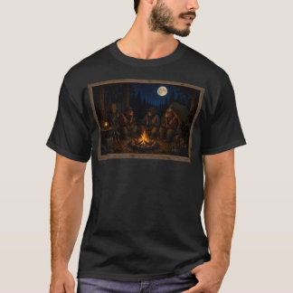 T-shirt Ours rustiques en camping