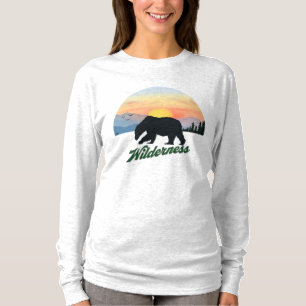 T-shirt Ours sauvage au coucher du soleil de l'Alaska