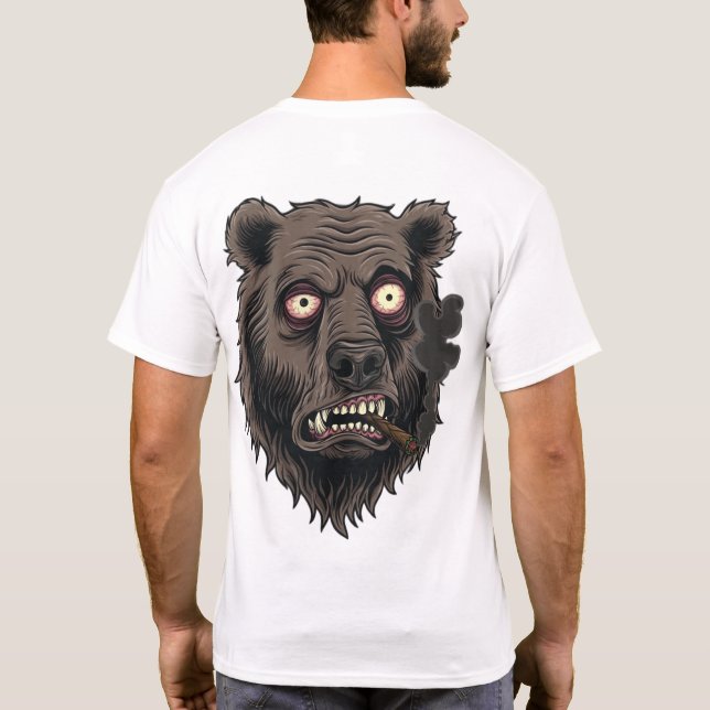 T-shirt Ours sauvage Aura Fumé (Dos)